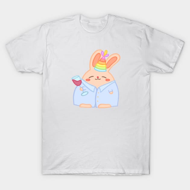 Chubbit Wine Party Logo T-Shirt by Chubbit